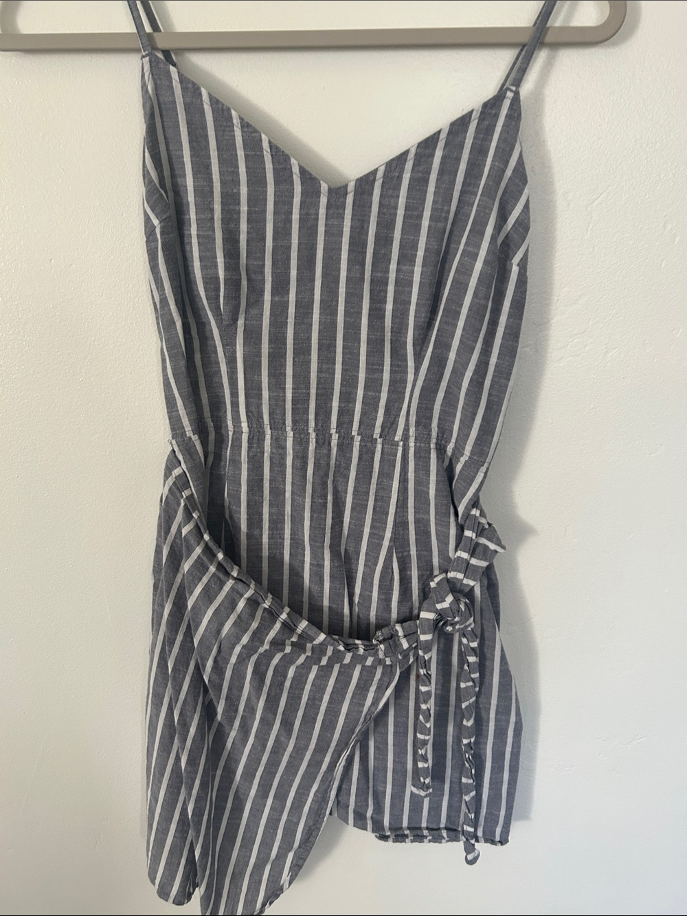 Abercrombie & Fitch Navy and White Striped Mini Dress